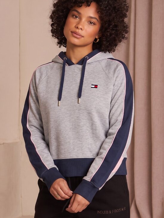 Tommy Hilfiger Tops - Tommy Hilfiger Sport Raglan-Sleeve Colorblock Hoodie